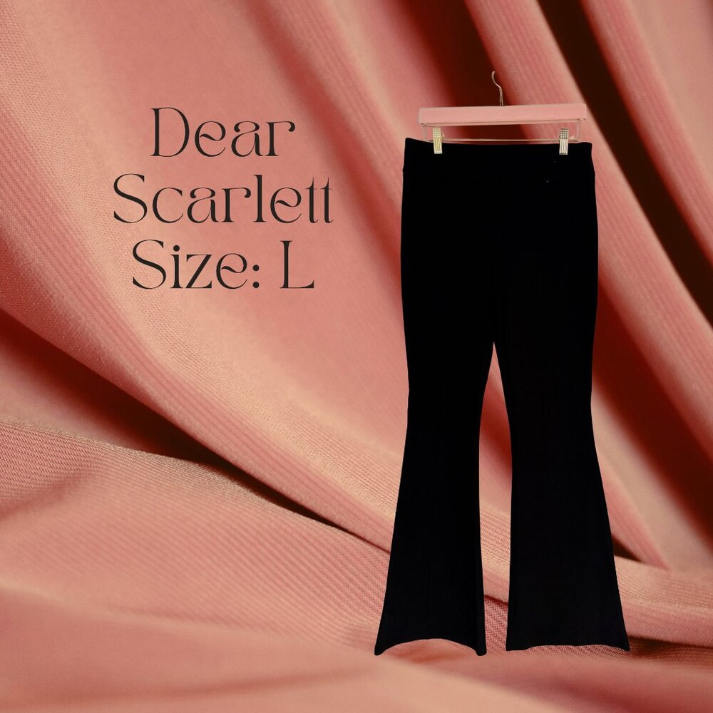 Dear Scarlett Black Flare Pants | Size L